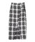 フリンジチェックセンタースリットスカート