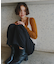 袖シャーリングシアートップス