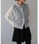 袖シャーリングシアートップス