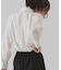 襟付ビジューシャツ