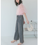 パフスリーブチュールレイヤードトップス