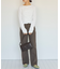 ロングスリーブシャーリングトップス