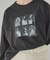 ドッグフォトプリントビッグロングTシャツ
