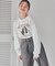 ドッグ刺繍ビッグロングTシャツ