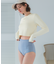3点セット/ショートパンツ×カップ付長袖ビキニ/水着