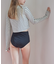 3点セット/ショートパンツ×カップ付長袖ビキニ/水着