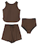 3点セット/ショートパンツ×タンクトップビキニ/水着