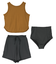 3点セット/ショートパンツ×タンクトップビキニ/水着