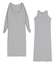2setレイヤードカットソーワンピース