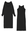 2setレイヤードカットソーワンピース