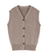 ベーシックフロント釦ニットベスト