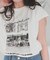 フレンチスリーブピグメントフォトプリントTシャツ