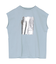 箔プリントフレンチスリーブTシャツ