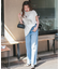 箔プリントフレンチスリーブTシャツ