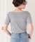オフショルダーハーフスリーブTシャツ