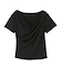 オフショルダーハーフスリーブTシャツ