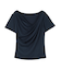 オフショルダーハーフスリーブTシャツ