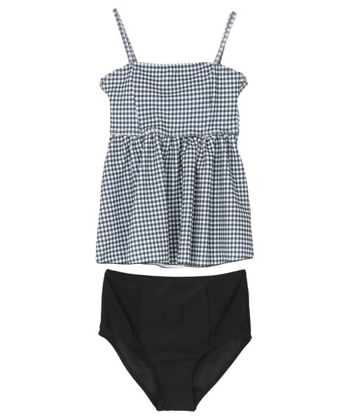 ペプラムギャザーデザインビスチェビキニ 水着 海 プール ペプラムギャザーデザインビスチェビキニ/水着（水着