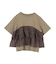 オーガンジーフリルドッキングTシャツ