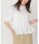 5分袖バルーンシャーリングブラウス