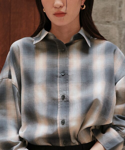 マルチウェイチェックオーバーシャツ｜ティティベイトの通販｜&mall