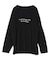 文字プリントシアーロングTシャツ