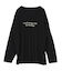 文字プリントシアーロングTシャツ