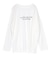 文字プリントシアーロングTシャツ