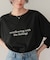 文字プリントシアーロングTシャツ