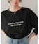 文字プリントシアーロングTシャツ