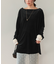 シアーベロアオーバーサイズロングTシャツ