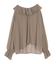 ラッフルフリルシアーブラウス