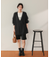 深Vネックサイドスリットスウェットプルオーバー