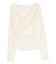 オフショルダーリブニットトップス