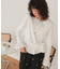 裾フリルデザインロングスリーブTシャツ