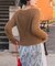 クルーネックミニシャギーニット