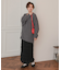 ルーズ深Vネックニットプルオーバー