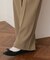 裏起毛センタープレスワイドパンツ