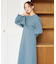 カシュクールリブトップスニットセットワンピース