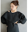 カシュクールリブトップスニットセットワンピース