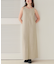 カシュクールリブトップスニットセットワンピース
