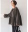 ペプラムギャザーデザインボアアウター
