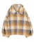 チェックボアショートジャケット/アウター