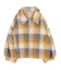 チェックボアショートジャケット/アウター