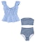 3点セット/ティアードフリルトップス付ビキニ/水着