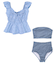 3点セット/ティアードフリルトップス付ビキニ/水着