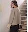 配色デザインニットコート/カーディガン