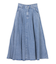 ライトオンスデニムフレアスカート