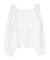 ペプラムオフショルダーブラウス