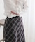 チェックストレートスカート